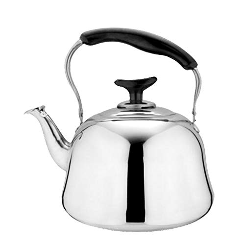 Whistling Tea Kettle Tetera De Acero Inoxidable Tetera De Inducción Estufa De Gas Eléctrica Para Calentar El Agua Rápidamente Tetera, Al Aire Libre, P - Plata 1L