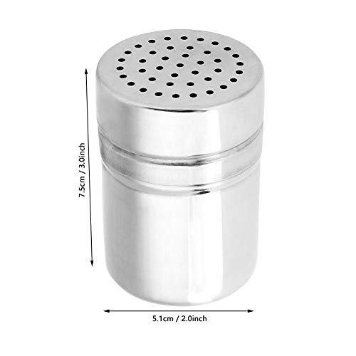 Wifehelper Botella de Especias, Grado Alimenticio, Acero Inoxidable Condimento Reutilizable Condimento Botella Organizador Frasco Bote Cocina Gadget(pequeño)