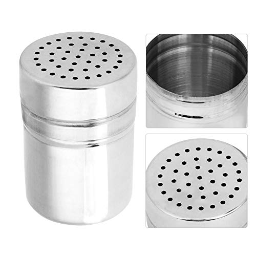 Wifehelper Botella de Especias, Grado Alimenticio, Acero Inoxidable Condimento Reutilizable Condimento Botella Organizador Frasco Bote Cocina Gadget(pequeño)