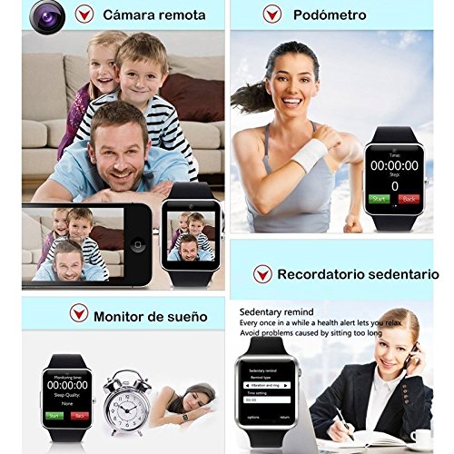 Willful Smartwatch, Reloj Inteligente Android con Ranura para Tarjeta SIM,Pulsera Actividad Inteligente para Deporte, Reloj Iinteligente Hombre Mujer, Reloj de Fitness con Podómetro Cronómetros