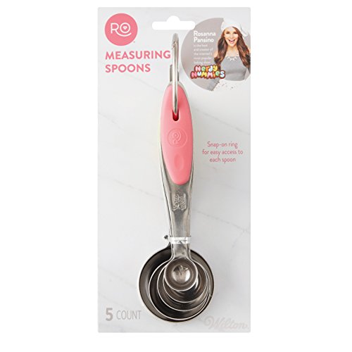 Wilton 2103-1127 Rosanna Pansino - Cucharas medidoras, acero inoxidable, multicolor