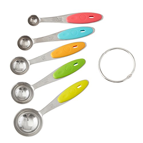 Wilton 2103-1127 Rosanna Pansino - Cucharas medidoras, acero inoxidable, multicolor