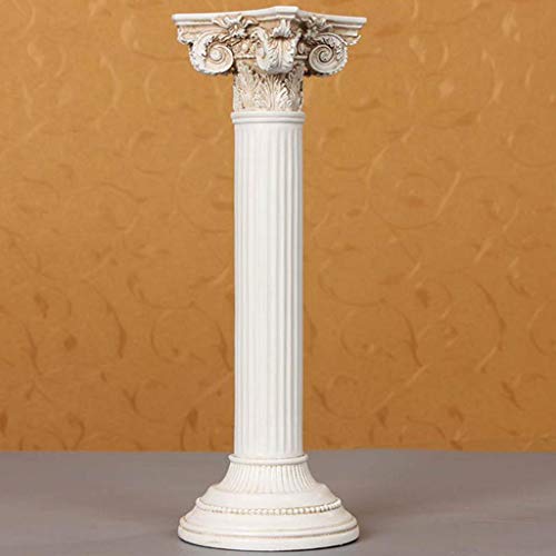 WJF Esculturas Decorativos Columna Romana Retro Europea Accesorios para El Hogar Decoración De La Ventana De Visualización Accesorios De Tiro Adornos