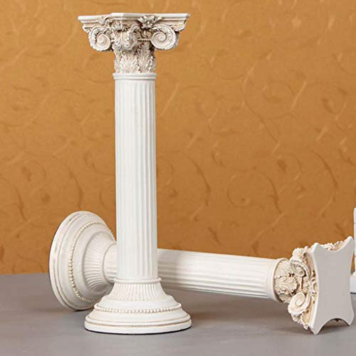 WJF Esculturas Decorativos Columna Romana Retro Europea Accesorios para El Hogar Decoración De La Ventana De Visualización Accesorios De Tiro Adornos
