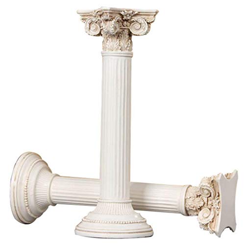 WJF Esculturas Decorativos Columna Romana Retro Europea Accesorios para El Hogar Decoración De La Ventana De Visualización Accesorios De Tiro Adornos