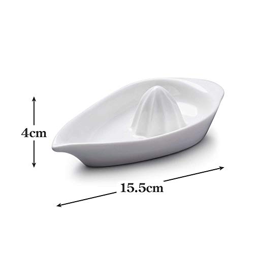 WM Bartleet & Sons 1750 T170 - Exprimidor de cítricos (porcelana, 16 cm), color blanco