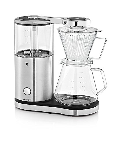 WMF Aroma Master Cafetera de Filtro con Jarra de Cristal, Capacidad de 10 Tazas, Acero Inoxidable, Cromargan Mate y Negro