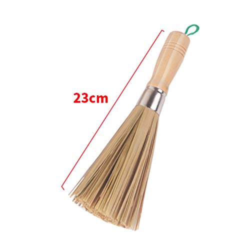 Wok Con Base Redonda Para Cocina | Wok Tradicional De Acero Al Carbono Martillado A Mano | Mango De Madera | Antiadherente Natural | Con Cepillo De Olla,40cm