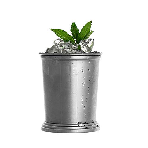 Wonepic Acero Inoxidable 360 ​​ml Copa de cóctel Moscow Mule julepe de Menta Copa Mojito julepe de Menta Taza de la Taza 13 Oz Silver