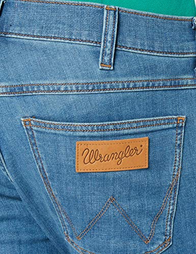 Wrangler Larston Jeans Vaqueros, Mistral Green, 31W / 32L para Hombre