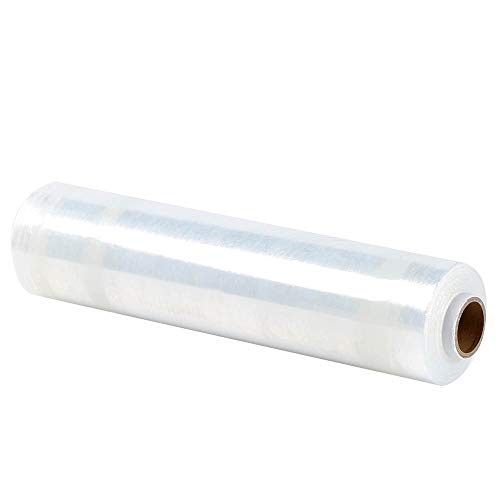 WRAPOK Cling Film Catering Cocina Plástico Sellado de alimentos Envoltura con dispensador, Servicio de comidas Herramientas de cocina para cocina, 300 mm x 300 m