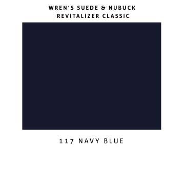 Wren's Suede & Nubuck Revitalizer Classic, loción nutritiva para rejuvenecer el Color en Ante Descolorido, Nubuck y Textiles, Calidad y prestigio Desde 1889 (117 - Azul Marino)