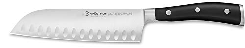 Wüsthof Classic Ikon - Cuchillo santoku (17 cm), color negro