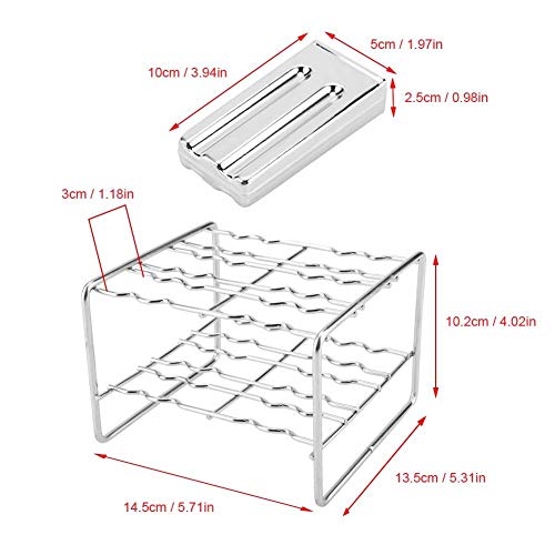 WYANG Moldes de Paleta de Hielo de Acero Inoxidable DIY Fabricadores de Helados industriales para Cocina casera(1#)