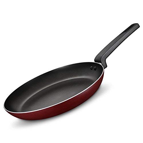 WYYAF Sartén Cacerola Material de aleación de Aluminio 26CM sartén Antiadherente Cocina de Gas Uso Especial Madre (Color: Rojo Vino)