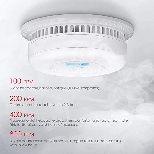 X-Sense Alarma Combinada de Humo fotoeléctrica y Monóxido de Carbono con batería de 10 años de Vida útil