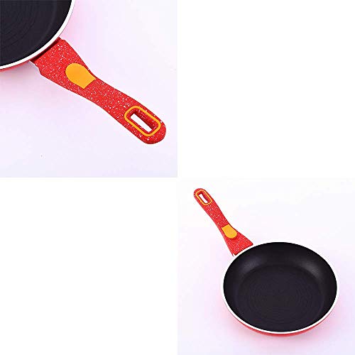 XH&XH Sartén De Aluminio Sartén Mini Sartén Diámetro 26Cm Hierro Fundido Olla Engrosada Fondo Calentado Incluso Físico Sartén Antiadherente Sin Humos Cocina De Gas Universal (Sin Tapa)