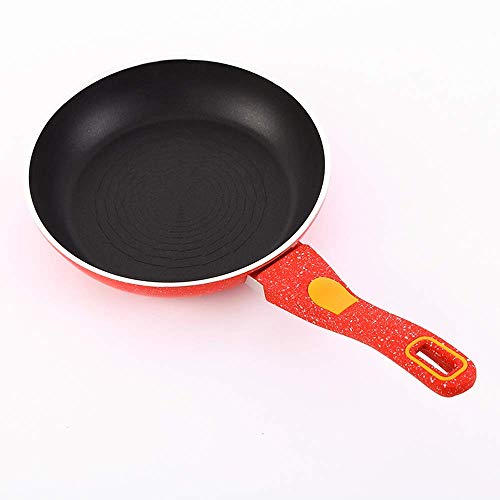 XH&XH Sartén De Aluminio Sartén Mini Sartén Diámetro 26Cm Hierro Fundido Olla Engrosada Fondo Calentado Incluso Físico Sartén Antiadherente Sin Humos Cocina De Gas Universal (Sin Tapa)