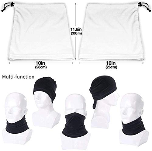 Xian Shiy Patrón sin costuras de Navidad con galletas Unisex Fleece Neck Warmer Face Warmer Neck Tube Tube Scarf Neck Polainas