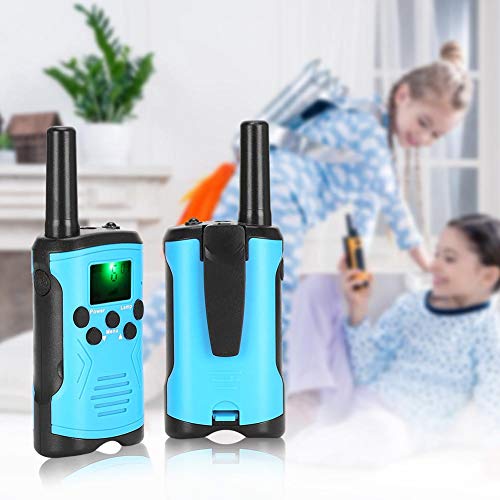 XiangXin ABS Walkie-Talkie 3 km / 9842 pies Intercomunicador a Distancia de comunicación, 8/20/22 Canales Walkie-Talkie para niños, para jardín al Aire Libre(Blue)