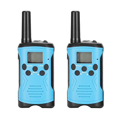 XiangXin ABS Walkie-Talkie 3 km / 9842 pies Intercomunicador a Distancia de comunicación, 8/20/22 Canales Walkie-Talkie para niños, para jardín al Aire Libre(Blue)