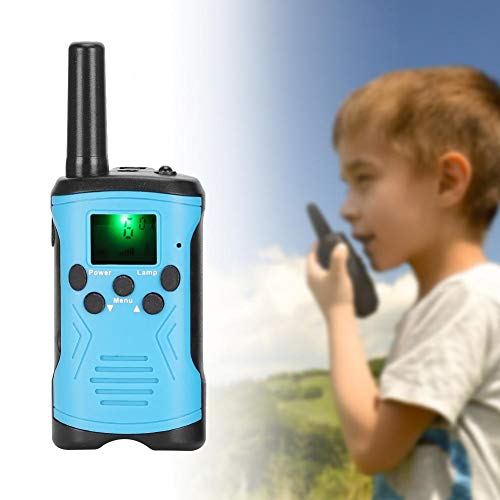 XiangXin ABS Walkie-Talkie 3 km / 9842 pies Intercomunicador a Distancia de comunicación, 8/20/22 Canales Walkie-Talkie para niños, para jardín al Aire Libre(Blue)