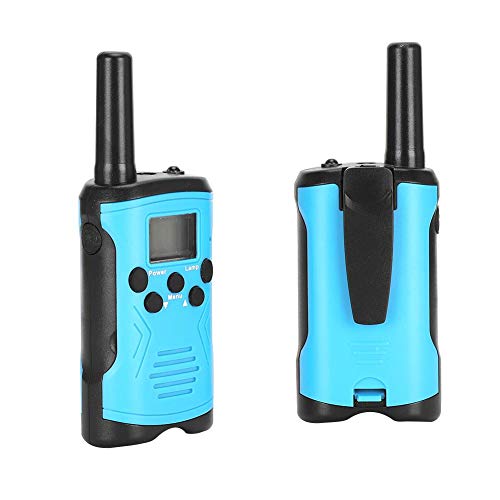 XiangXin ABS Walkie-Talkie 3 km / 9842 pies Intercomunicador a Distancia de comunicación, 8/20/22 Canales Walkie-Talkie para niños, para jardín al Aire Libre(Blue)