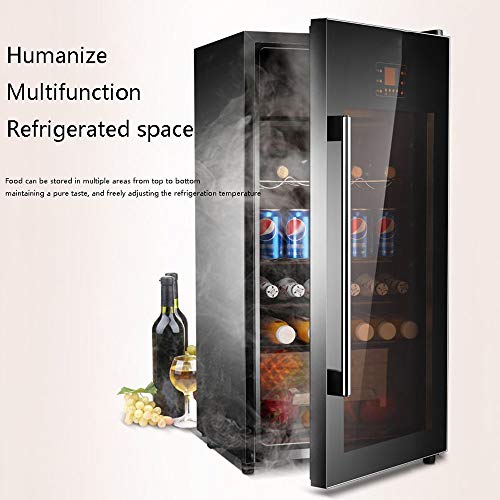 Xiao huang li Pantalla del refrigerador de Vino del refrigerador de Vino refrigerador de Vino de Almacenamiento Ice Bar Hogar termostático de una Puerta de refrigerador Fresco Gabinete táctil Digital