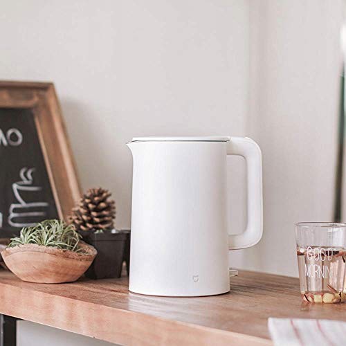 Xiaomi Mi Electric Kettle SKV4035GL EU version - Hervidor eléctrico con interior de acero inoxidable, 1.5 litros, 1800W, color blanco