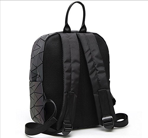 xie elegante creativo viaje bolso cambio de color geométrico linggeng luminoso estudiante mochila