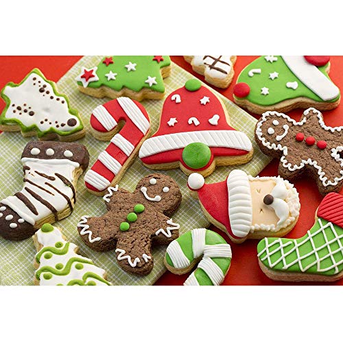 Xinlie Cortadores de Galletas Navideñas Cortadores de Galletas de Acero Inoxidable para Galletas de Navidad Navideñas Juego de Cortadores de Galletas para Galletas de Fondant para Hornear (14 PCS)