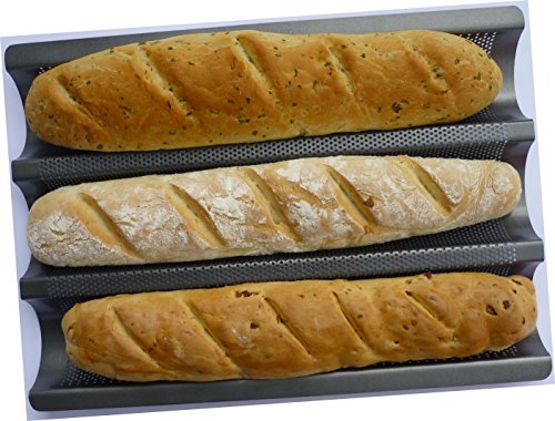 XL-Set Baguette chapa + 2 libros: All About baguetes + unidades, salsas & pastas de - con el Thermomix TM21 TM31 TM5 ...