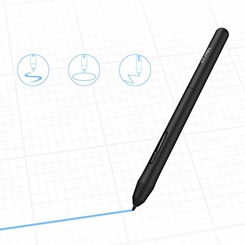 XP-PEN Star03 V2 12” Tableta Gráfica Dibujo con 8192 Niveles de Presión Lápiz Pasivo Tableta Digital con 8 Teclas de Atajo Personalizable y Aplicable para Diestro o Zurdo (Negro)