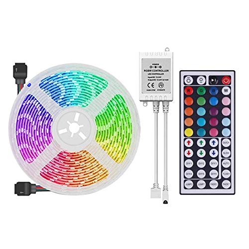 XXLYY Lámpara de Cinta Flexible RGB con Tira de luz LED con Control Remoto (10 m)