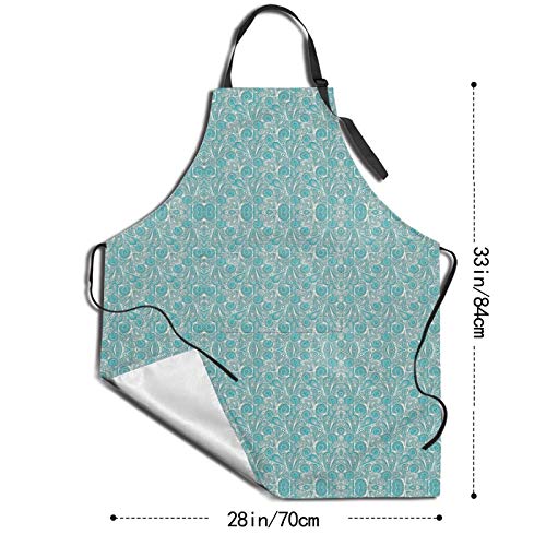 Y-Store with Interesting Theme Apron Cooking Kitchen Waterproof,Adjustable Chef Apron with Pockets,For Home,Restaurant,Craft,Garden, BBQ, School, Coffee House,Apron For Men Women