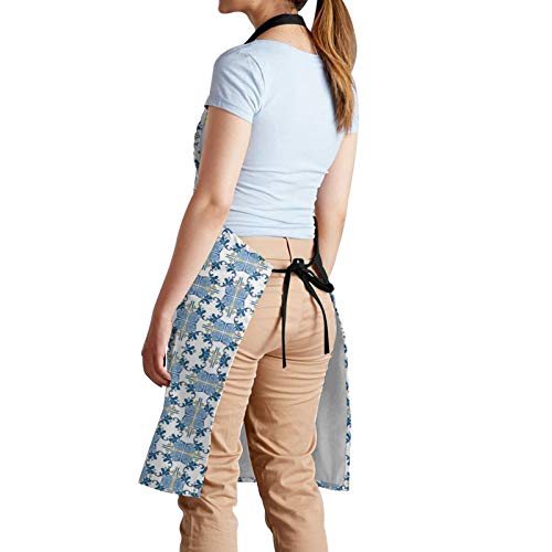 Y-Store with Interesting Theme Apron Cooking Kitchen Waterproof,Adjustable Chef Apron with Pockets,For Home,Restaurant,Craft,Garden, BBQ, School, Coffee House,Apron For Men Women