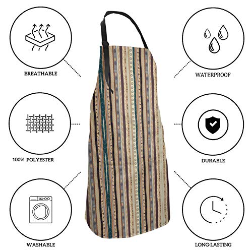 Y-Store with Interesting Theme Apron Cooking Kitchen Waterproof,Adjustable Chef Apron with Pockets,For Home,Restaurant,Craft,Garden, BBQ, School, Coffee House,Apron For Men Women