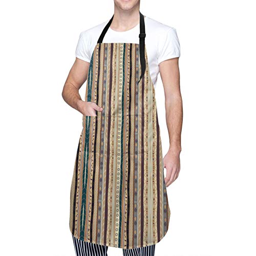 Y-Store with Interesting Theme Apron Cooking Kitchen Waterproof,Adjustable Chef Apron with Pockets,For Home,Restaurant,Craft,Garden, BBQ, School, Coffee House,Apron For Men Women