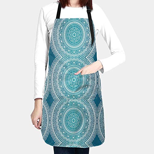 Y-Store with Interesting Theme Apron Cooking Kitchen Waterproof,Adjustable Chef Apron with Pockets,For Home,Restaurant,Craft,Garden, BBQ, School, Coffee House,Apron For Men Women