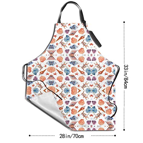 Y-Store with Interesting Theme Apron Cooking Kitchen Waterproof,Adjustable Chef Apron with Pockets,For Home,Restaurant,Craft,Garden, BBQ, School, Coffee House,Apron For Men Women