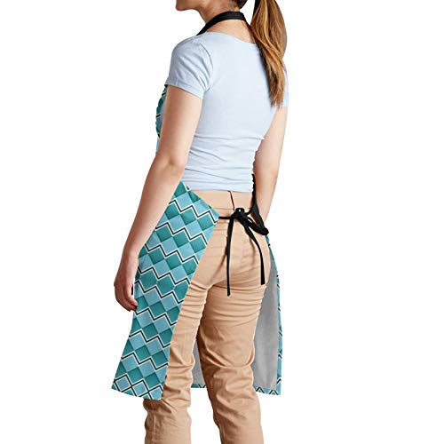 Y-Store with Interesting Theme Apron Cooking Kitchen Waterproof,Adjustable Chef Apron with Pockets,For Home,Restaurant,Craft,Garden, BBQ, School, Coffee House,Apron For Men Women