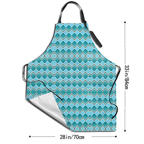 Y-Store with Interesting Theme Apron Cooking Kitchen Waterproof,Adjustable Chef Apron with Pockets,For Home,Restaurant,Craft,Garden, BBQ, School, Coffee House,Apron For Men Women