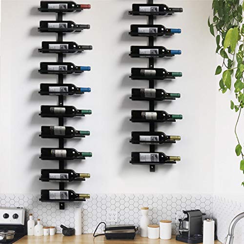 Yaheetech Botellero de Vino Estante del Vino Estantería 10 Botellas Botellero de Pared