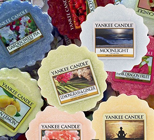 Yankee Candle - Tarts de cera (10 unidades), varios aromas mezclados al azar con bolsa de organza amarilla
