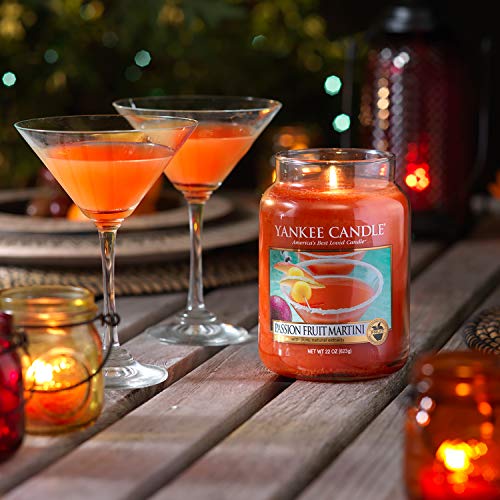 Yankee Candle vela aromática en tarro grande, Martini con fruta de la pasión, duración de combustión de hasta 150 horas