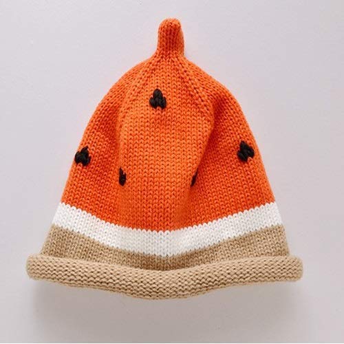 Ybzx Sombrero para Deportes al Aire Libre Invierno Lindo Gorro de Cobertura cálido Bebé Sombrero de Fruta de Punto Hecho a Mano Niño Otoño e Invierno Lindo Gorro de Cobertura cálido (Color: E) (C