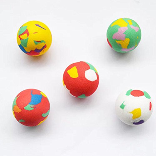 Yeahibaby Bolas animosas de goma de 25PCS EVA que salta el relleno del bolso de las pelotas para los niños de los niños 1.57 pulgadas