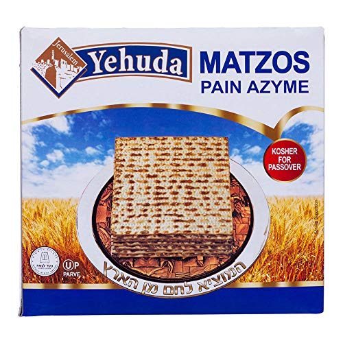 Yehuda Matzot Kosher Pan sin levadura 1 KG sin levadura pan azimo