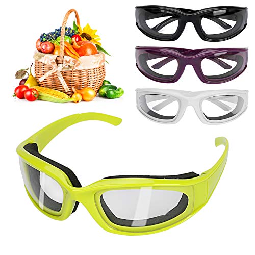 yidenguk Gafas de Cebolla, 4 Pares sin lágrimas Cebolla Gafas de Moda Protector Duradero, una Cocina Vasos a Prueba de Viento a Prueba de Polvo del Ojo Protector para Hombres, Mujeres Barbacoa