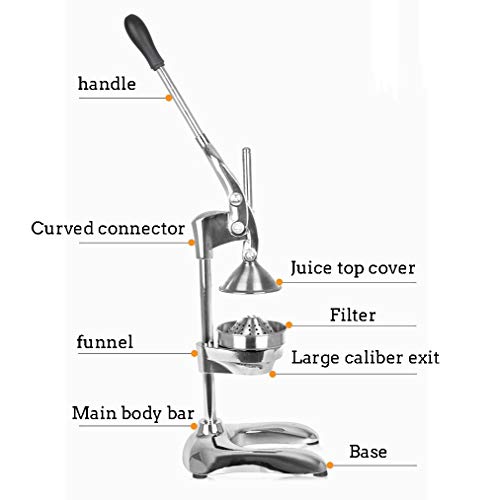 YILANS Manual Juicer, Exprimidor Manual Exprimido Naranja Exprimidor De Granada Exprimidor De Acero Inoxidable Exprimidor De Frutas para La Cocina Restaurante Leche Tienda De Té